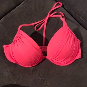 Hot pink bathing suit top